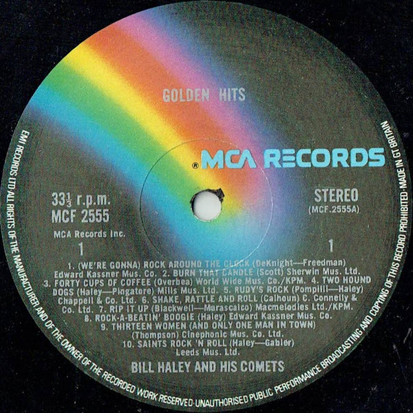 Bill Haley And His Comets - Golden Hits | MCA Records (MCF 2555) - 3 Bill Haley And His Comets - Golden Hits | MCA Records (MCF 2555) - 3