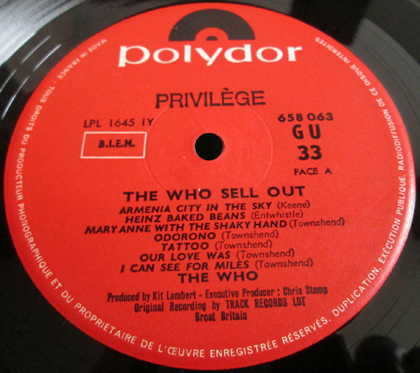 The Who - The Who Sell Out | Polydor (658 063) - 4 The Who - The Who Sell Out | Polydor (658 063) - 4