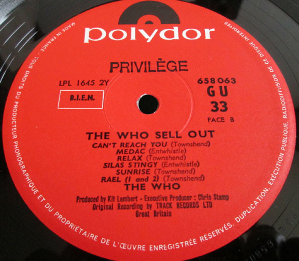 The Who - The Who Sell Out | Polydor (658 063) - 3 The Who - The Who Sell Out | Polydor (658 063) - 3