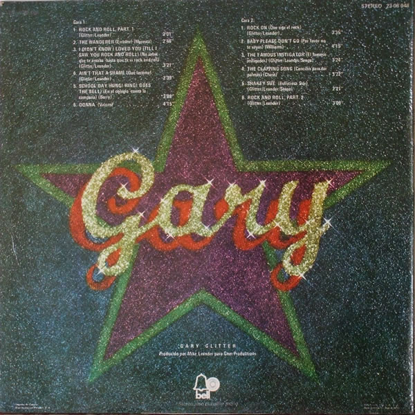 Gary Glitter - Glitter | Bell Records (23 08 048) - 2