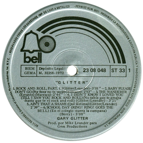 Gary Glitter - Glitter | Bell Records (23 08 048) - 4
