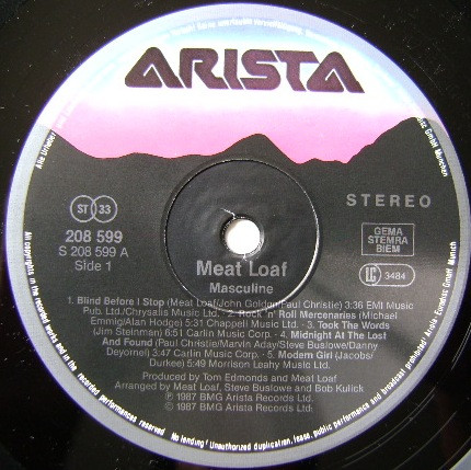 Meat Loaf - Meat Loaf Live | Arista (208 599) - 3