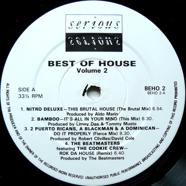 Various - Best Of House Volume 2 | Serious Records (BEHO 2) - 3