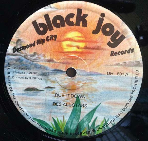 Des All Stars / The Low Bites & Trinity - Rub It Down / Put It On | Black Joy (DH 801) - main