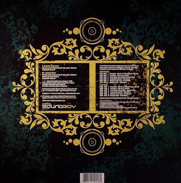 Visionary - Gimme Your Love / Jungle Rock | Digital Soundboy Recording Co. (SBOY 004) - 2