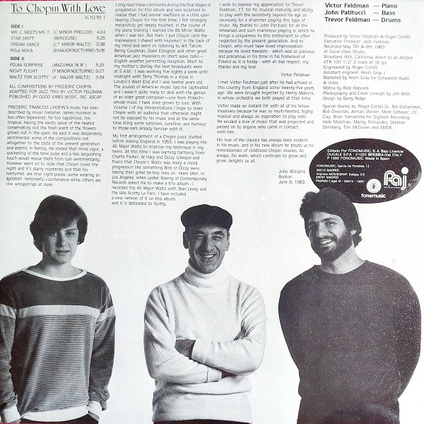 The Victor Feldman Trio - To Chopin With Love | Fonomusic (86.2160/7) - 2