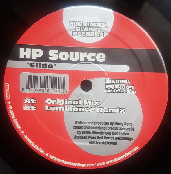 HP Source - Slide | Forbidden Planet Records (FPR 004) - 2