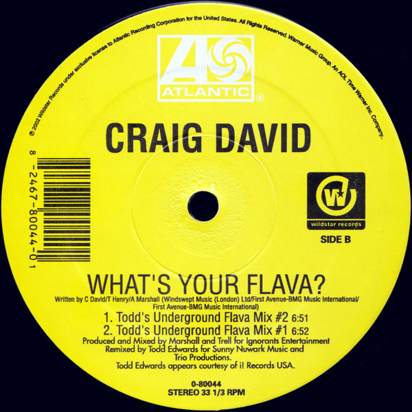 Craig David - What's Your Flava? | Atlantic (0-80044) - 4