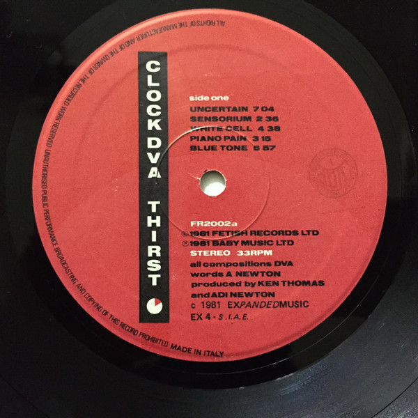 Clock DVA - Thirst | Expanded Music (FR2002) - 4 Clock DVA - Thirst | Expanded Music (FR2002) - 4