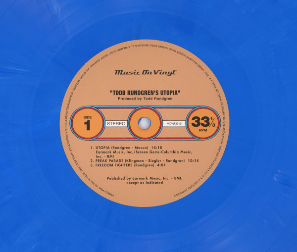 Utopia - Todd Rundgren's Utopia - LP - BLUE | Music On Vinyl (MOVLP2515) - 3