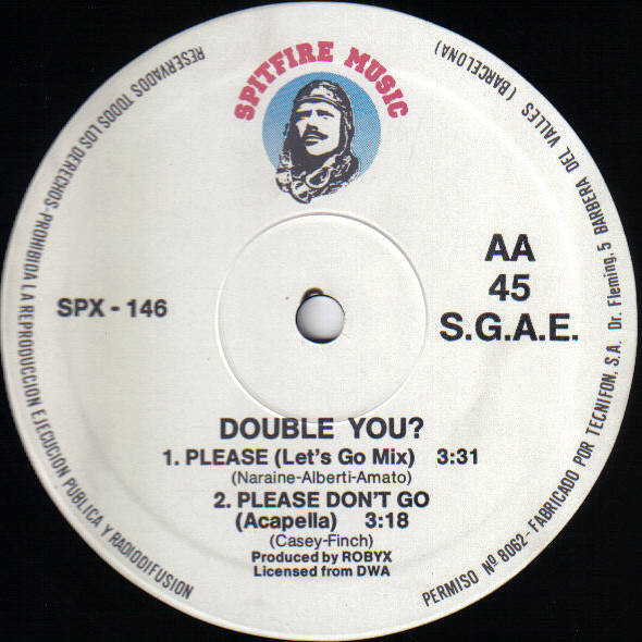 Double You - Please Don't Go | Spitfire Music (SPX - 146) - 4