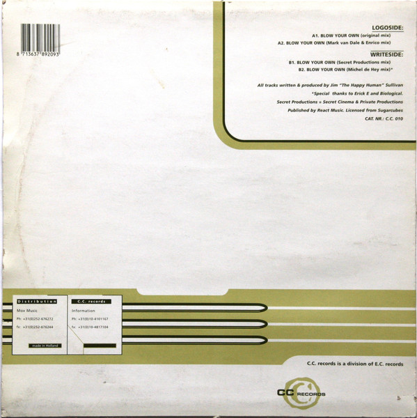 Happy Human - Blow Your Own | CC Records (CC 010) - 2