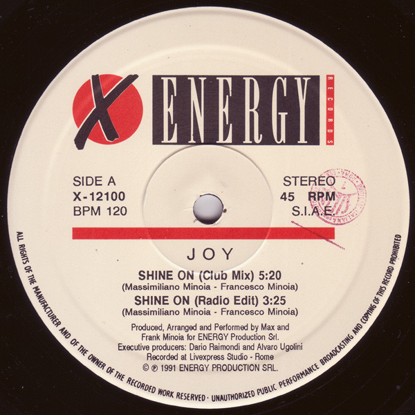 Joy - Shine On | X-Energy Records (X-12100) - 2