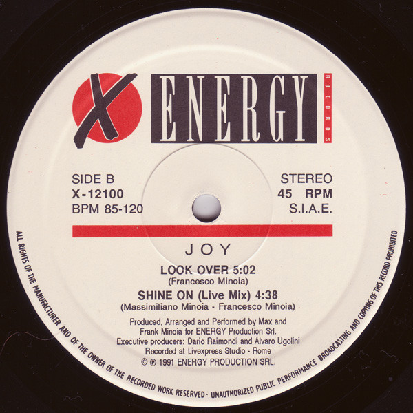 Joy - Shine On | X-Energy Records (X-12100) - 3