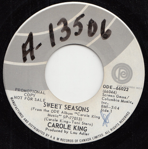 Carole King - Sweet Seasons / Pocket Money | Ode Records (ODE-66022)