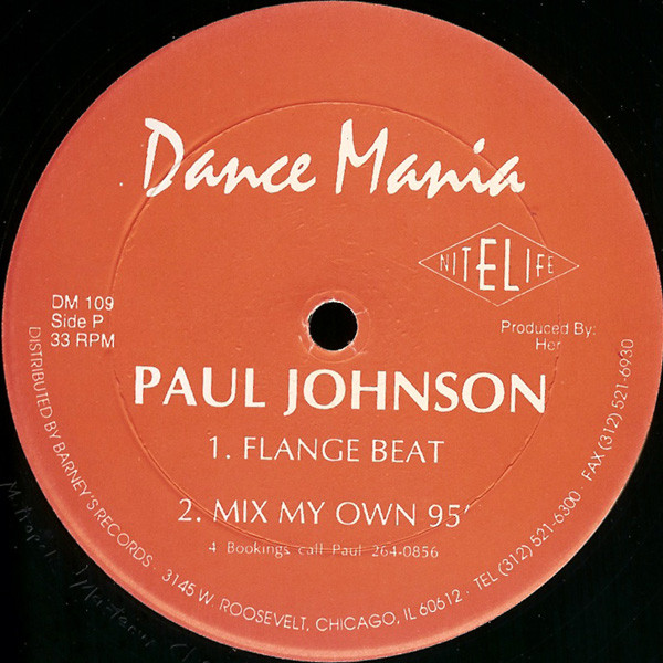 Paul Johnson - Flange Beat | Dance Mania (DM 109)