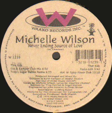 Michelle Wilson - Never Ending Source Of Love | Waako Records (WR 1239)