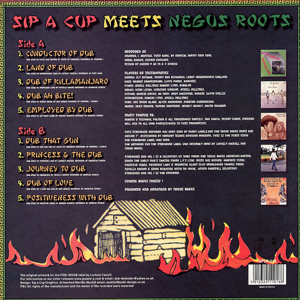 Various - Fire House Dub Volume 1 - Sip A Cup Meets Negus Roots | Gussie P Records (GPLP 018) - 2