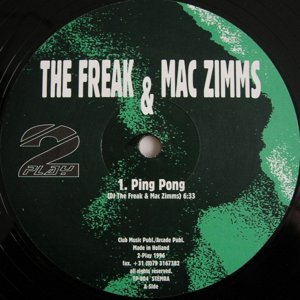 The Freak & Mac Zimms - Ping Pong | 2-Play (TP-004) - 3