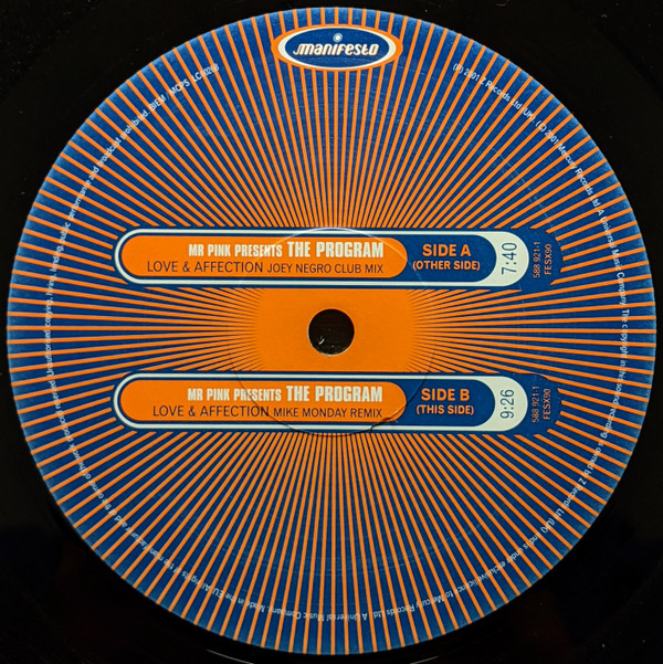 Mr. Pink Presents The Program - Love & Affection | Manifesto (FESX90) - 4 Mr. Pink Presents The Program - Love & Affection | Manifesto (FESX90) - 4