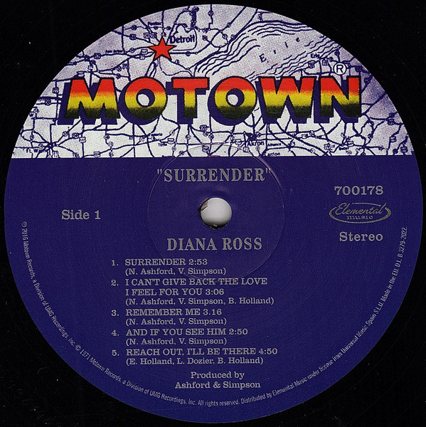 Diana Ross - Surrender | Motown (700178) - 3