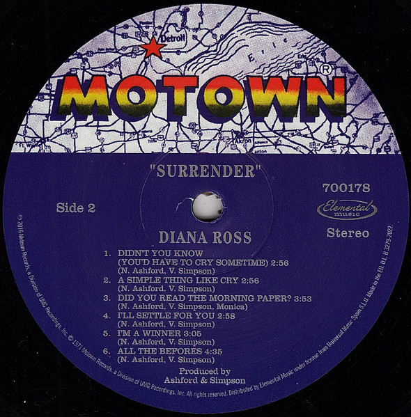 Diana Ross - Surrender | Motown (700178) - 4