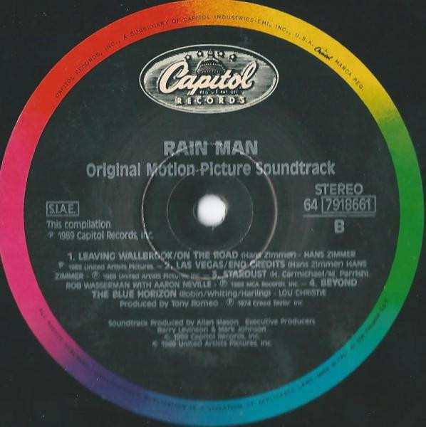 Various - Rain Man (Original Motion Picture Soundtrack) | Capitol Records (64 7918661) - 4