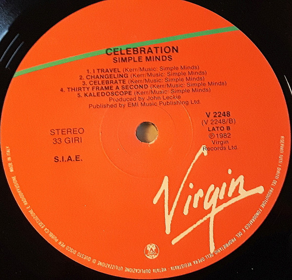 Simple Minds - Celebration | Virgin (V 2248) - 4