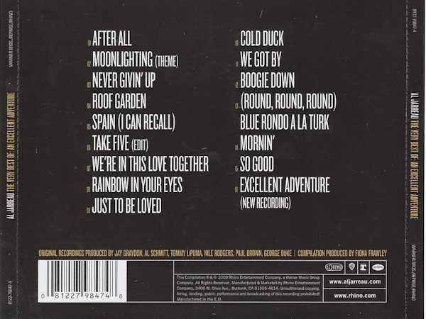 Al Jarreau - The Very Best Of: An Excellent Adventure | Rhino Records (8122-79847-4) - 2