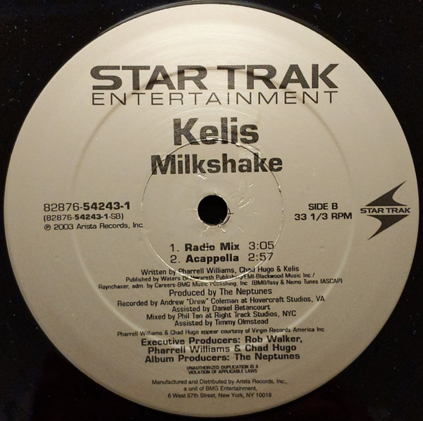 Kelis - Milkshake | Star Trak Entertainment (82876-54243-1) - 2