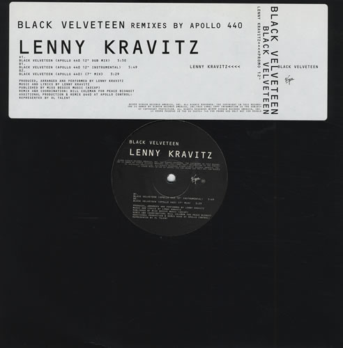 Lenny Kravitz - Black Velveteen (Remixes By Apollo 440) | Virgin (VUSTDJ 146) - main