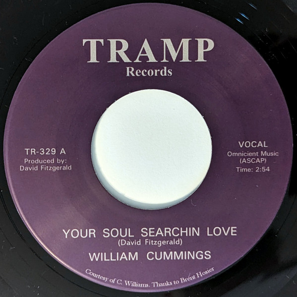 William Cummings - Your Soul Searchin Love | Tramp Records (TR-329) - main