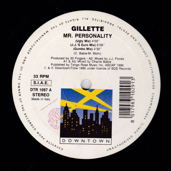 Gillette - Mr. Personality | Downtown (DTR 1097) Gillette - Mr. Personality | Downtown (DTR 1097)
