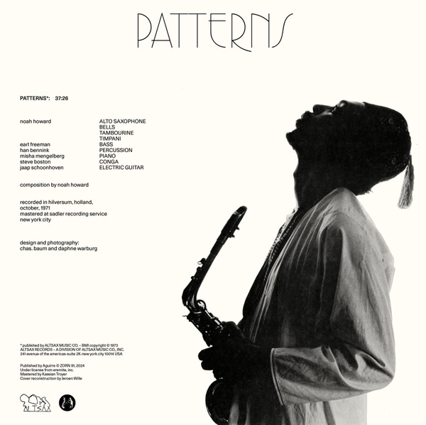 Noah Howard - Patterns | Aguirre Records (ZORN91) - 2