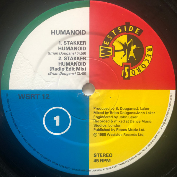 Humanoid - Stakker Humanoid | Westside Records (WSRT 12) - 3 Humanoid - Stakker Humanoid | Westside Records (WSRT 12) - 3