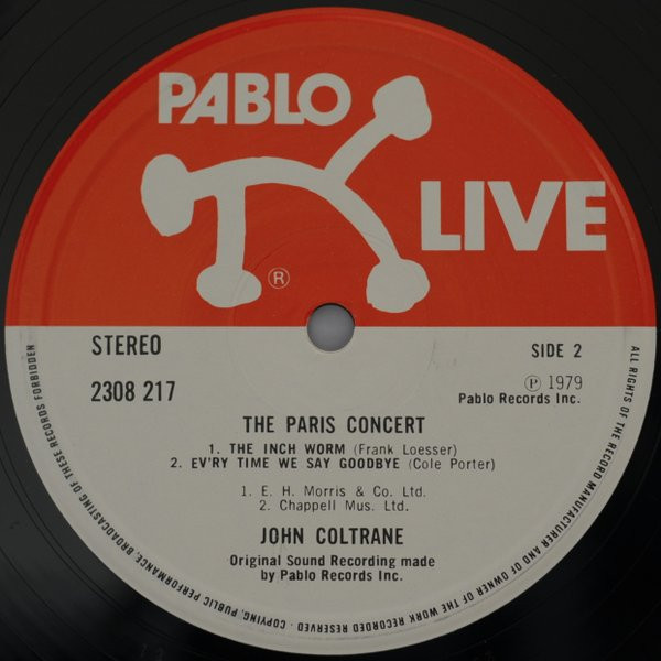 John Coltrane - The Paris Concert | Pablo Live (2308 217) - 4
