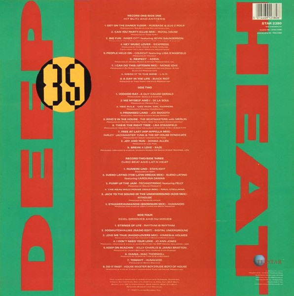 Various - Deep Heat '89 - Fight The Flame | Telstar (STAR 2380) - 3