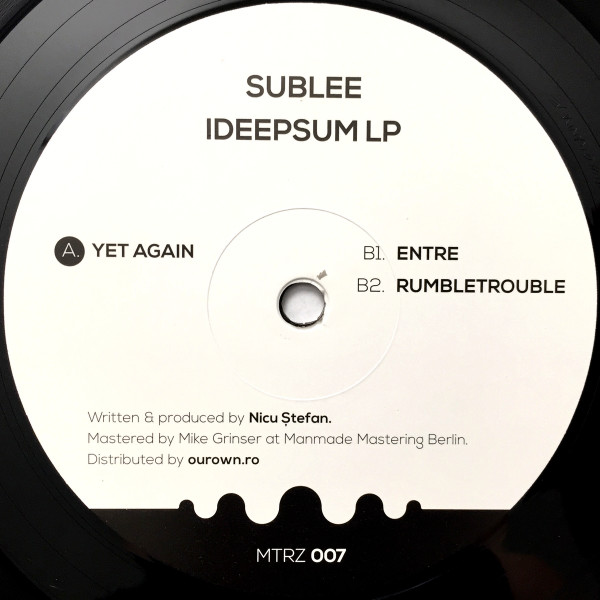 Sublee - Ideepsum LP | Metereze (MTRZ 007)