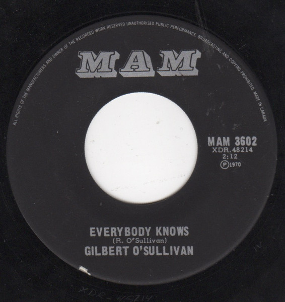Gilbert O'Sullivan - Nothing Rhymed | MAM (MAM 3602) - 2