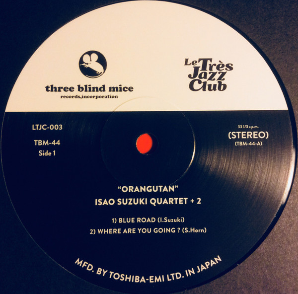 Isao Suzuki Quartet - Orang-Utan | Le Très Jazz Club (LTJC-003) - 2