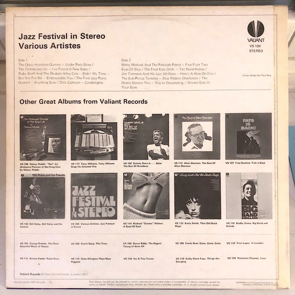 Various - Jazz Festival In Stereo | Valiant Records (VS 104) - 2