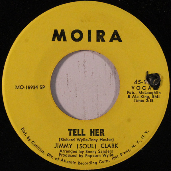 Jimmy Clark - Tell Her / Hold Your Horses | Moira Records (45-104) - main