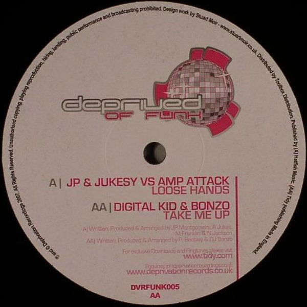 JP & Jukesy vs Amp Attack / Digital Kid & Bonzo - Loose Hands / Take Me Up | Deprived Of Funk (DVRFUNK005)