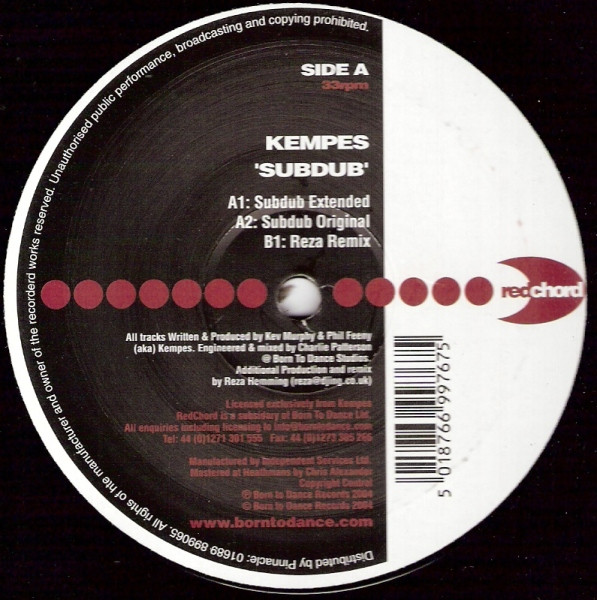 Kempes - SubDub | Red Chord (RC003T) - main