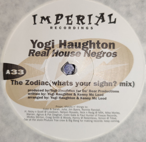 Yogi Haughton - Real House Negros | Imperial Recordings (IMP 12008) - main