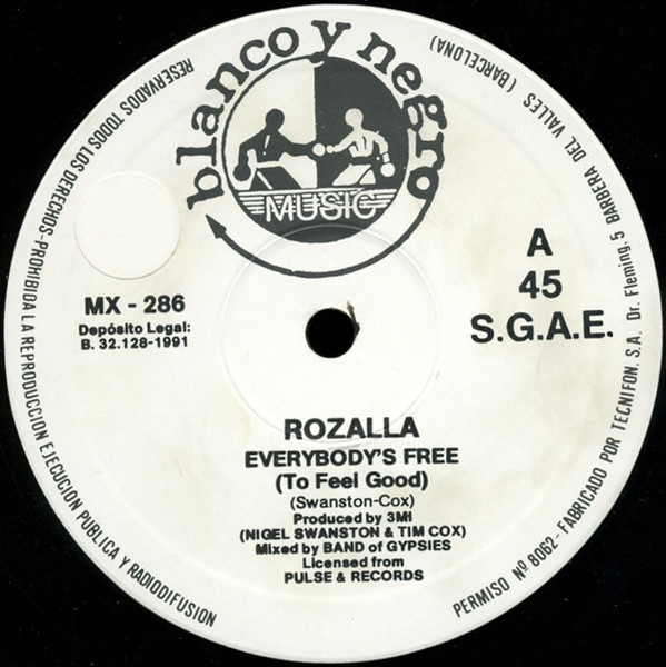 Rozalla - Everybody's Free (To Feel Good) | Blanco Y Negro (MX - 286) - 3
