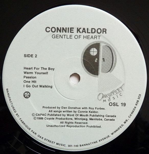 Connie Kaldor - Gentle Of Heart | Oak Street Music Inc. (OSL 019) - 4 Connie Kaldor - Gentle Of Heart | Oak Street Music Inc. (OSL 019) - 4