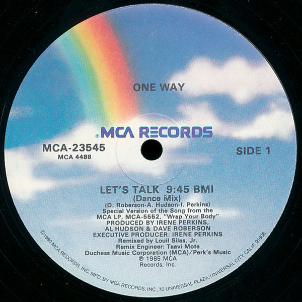 One Way - Let's Talk | MCA Records (MCA-23545) - 2