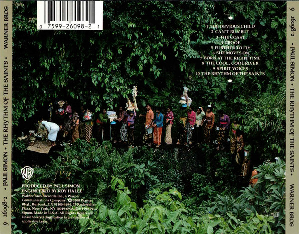 Paul Simon - The Rhythm Of The Saints | Warner Bros. Records (9 26098-2) - 2 Paul Simon - The Rhythm Of The Saints | Warner Bros. Records (9 26098-2) - 2