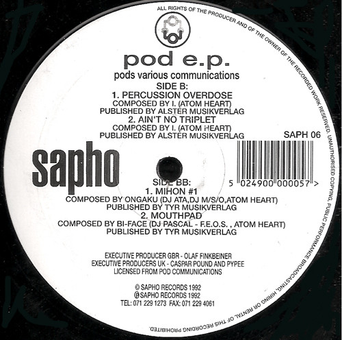 Various - Pod E.P. | Sapho (SAPH 06)
